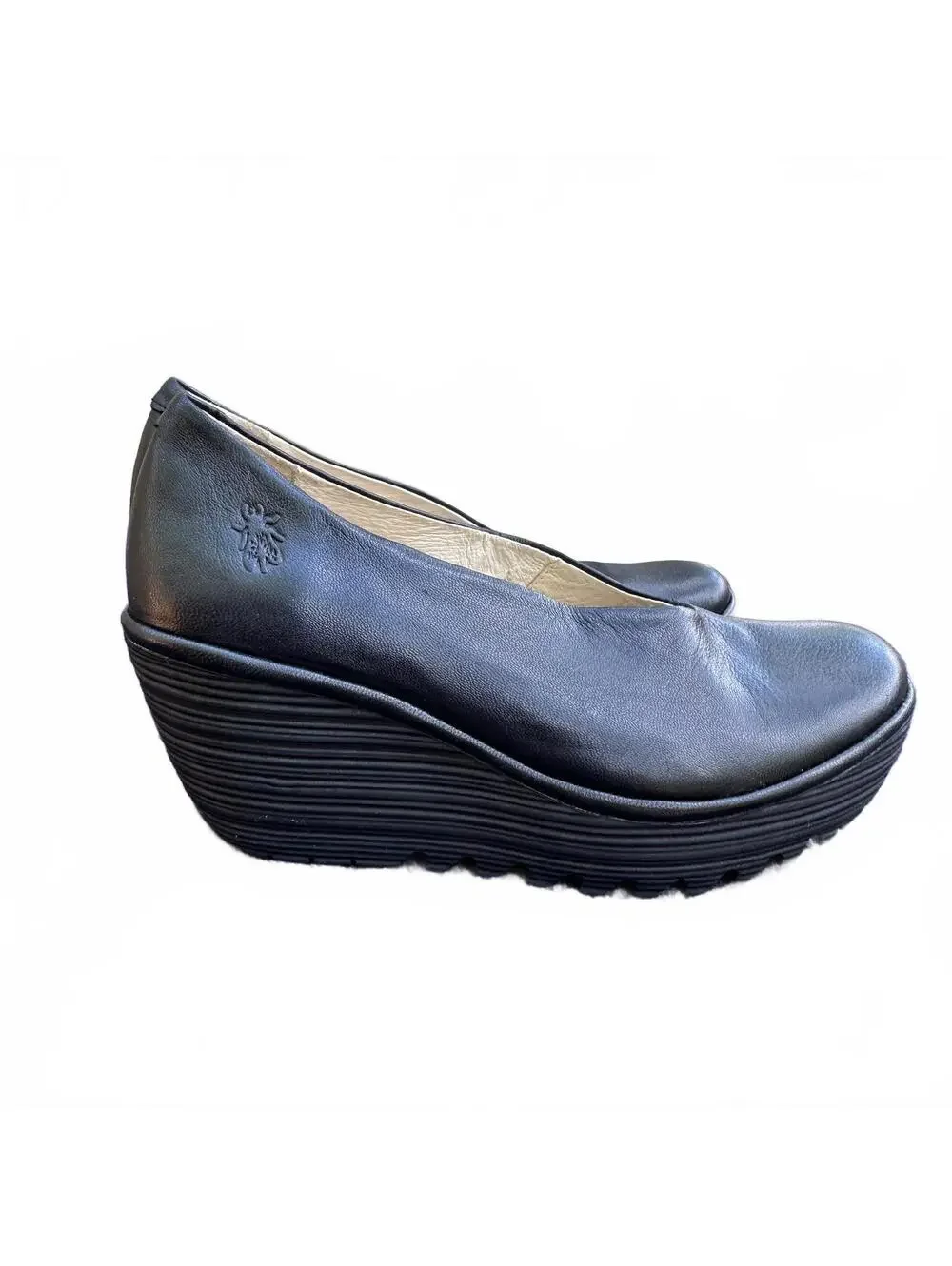 FLY London Black Yaz Wedge Pump Women’s 8 - 8.5 US | 39 EU